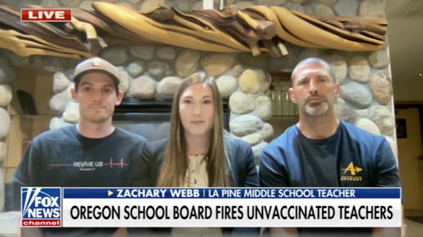 Oregon schools fire unvaccinated teachers: 'Doesn't make any sense ...