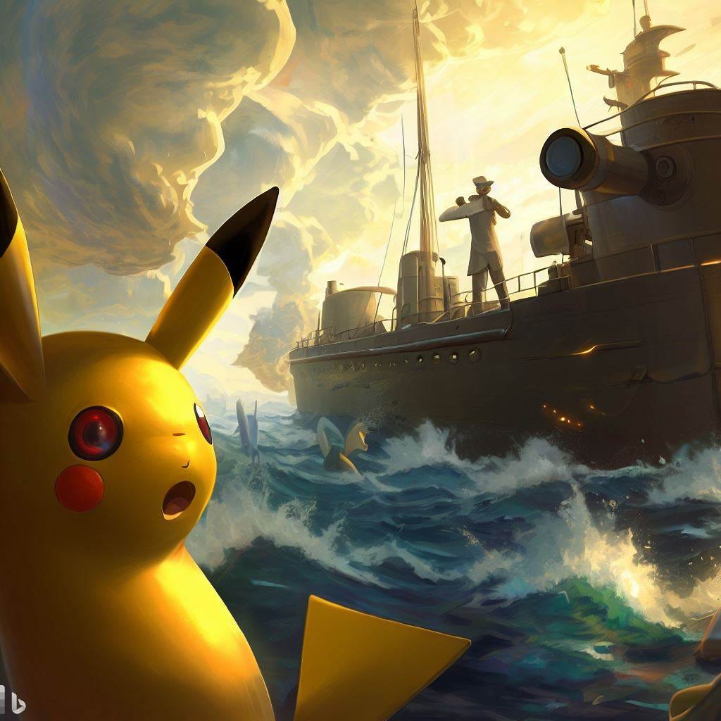 U-boats, Golden Nymphs, and a TALKING PIKACHU