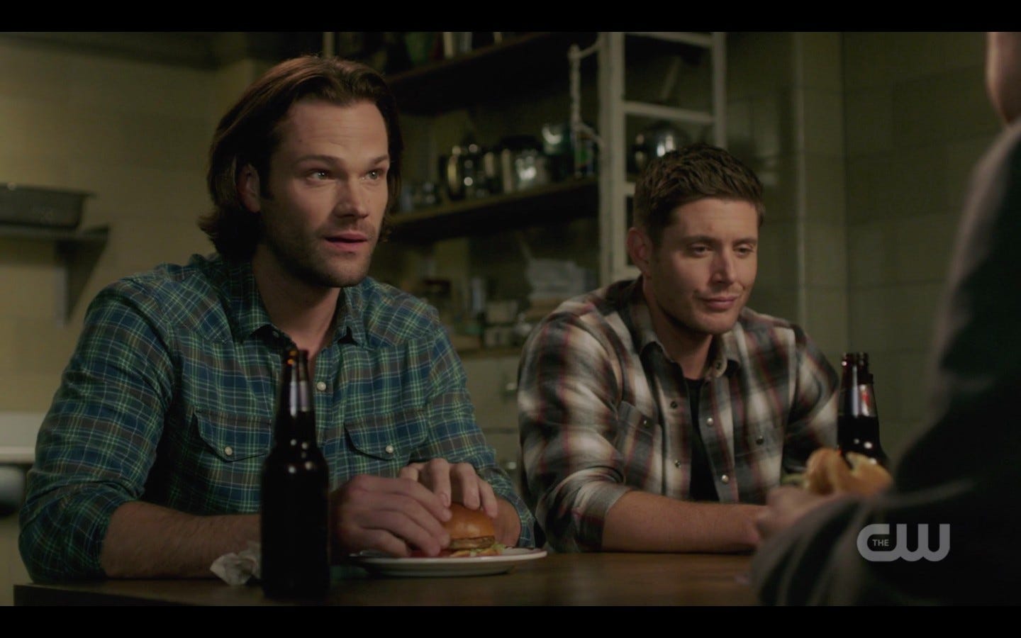 sam dean winchester beer smiles at jack spn byzantium