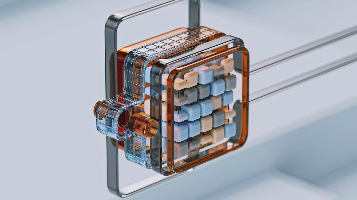 An artist’s illustration of AI. This piece explores the prediction method used in large language models. It was created by artist Wes Cockx | Google DeepMind