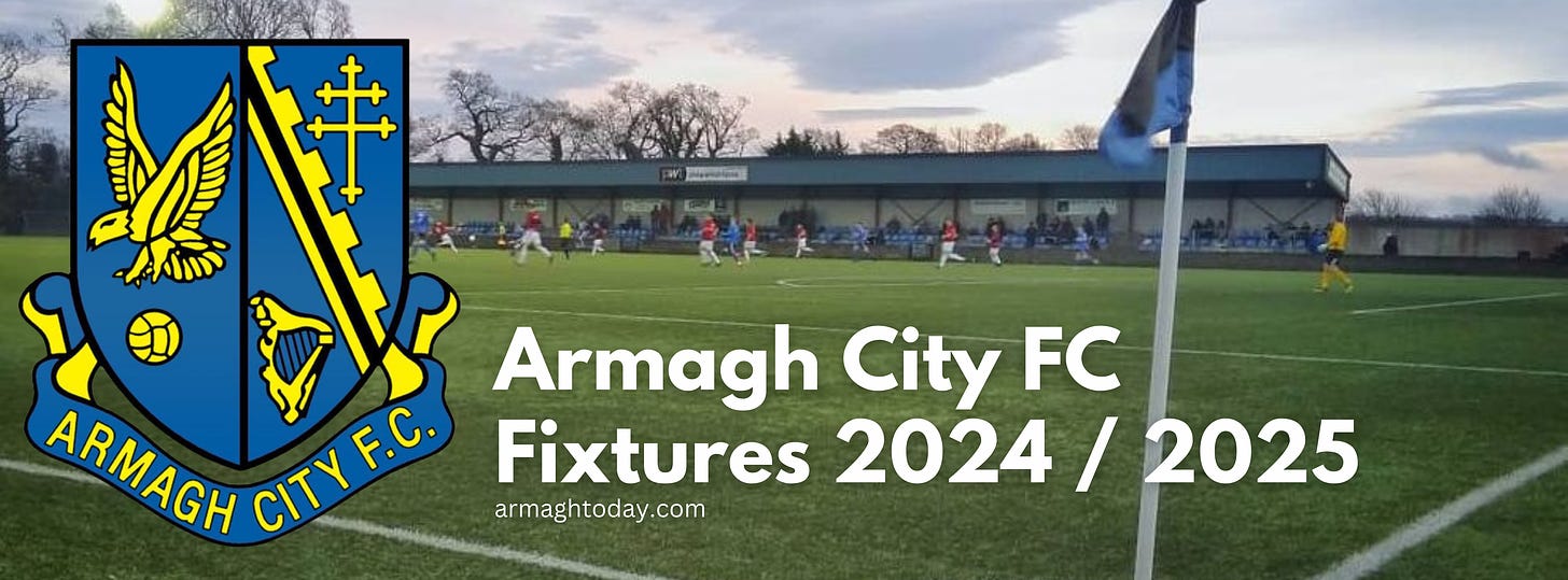 Armagh City FC Fixtures 2025 - Armagh Today