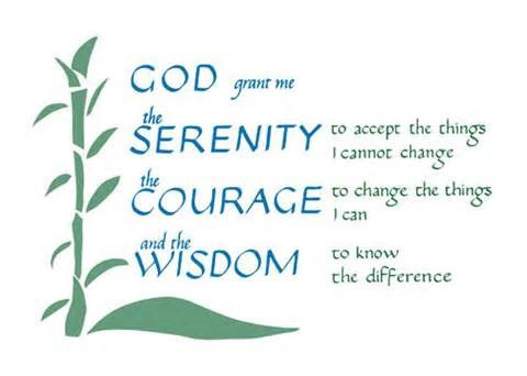 serenity prayer | Stepping Into The Future