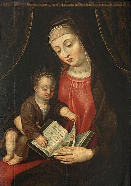 File:Flemish School - Madonna and Child with a Book - 557786 - National Trust.jpg