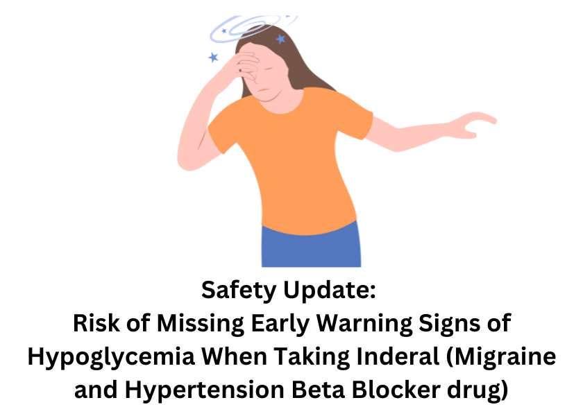 Safety update for Inderal for hypoglycemia