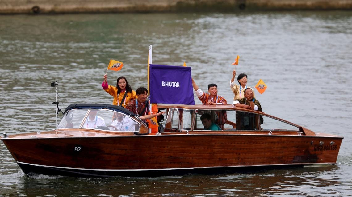 Bhutan boat Olympics Opening Ceremony what was it | 11alive.com