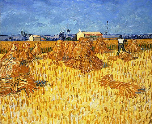 Wall Art - Painting - Harvest In Provence, June 1888 by Vincent van Gogh