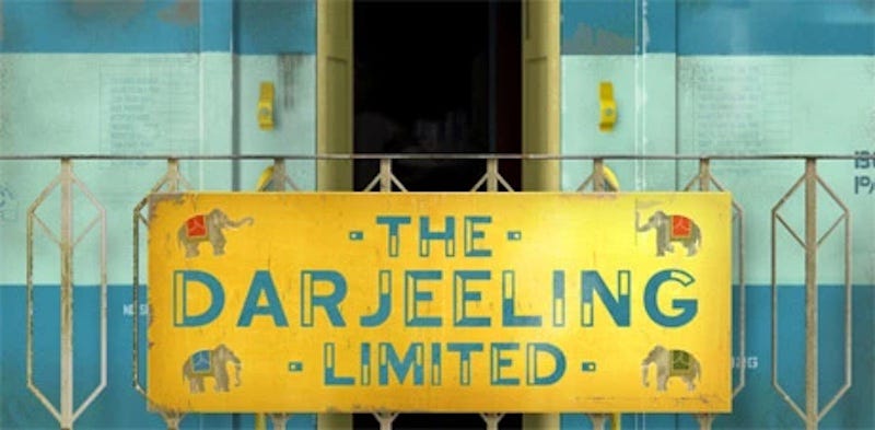 The Darjeeling Limited title card.