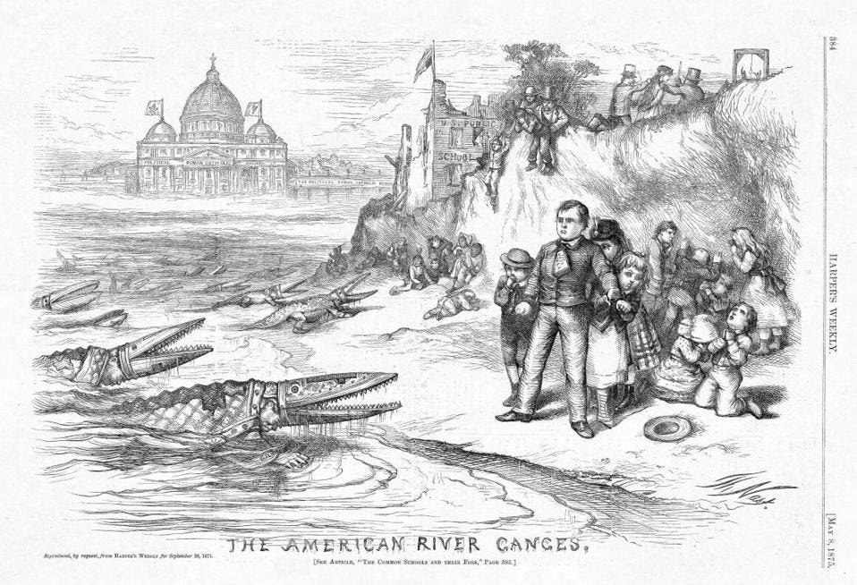 Thomas Nast 'The American River Ganges' (1875)