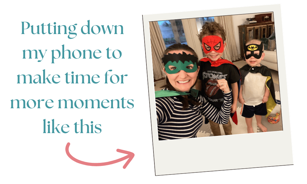 A mom and her two sons in super hero costumes A mom and her two sons in super hero costumes