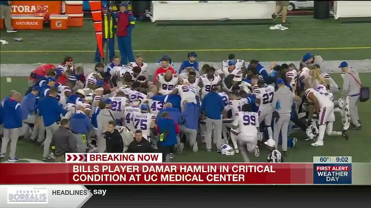 NFL won't make up Bills-Bengals game this week following safety's collapse  on-field