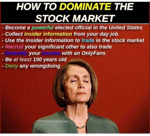 lesson how to dominate stock market nancy pelosi insider information