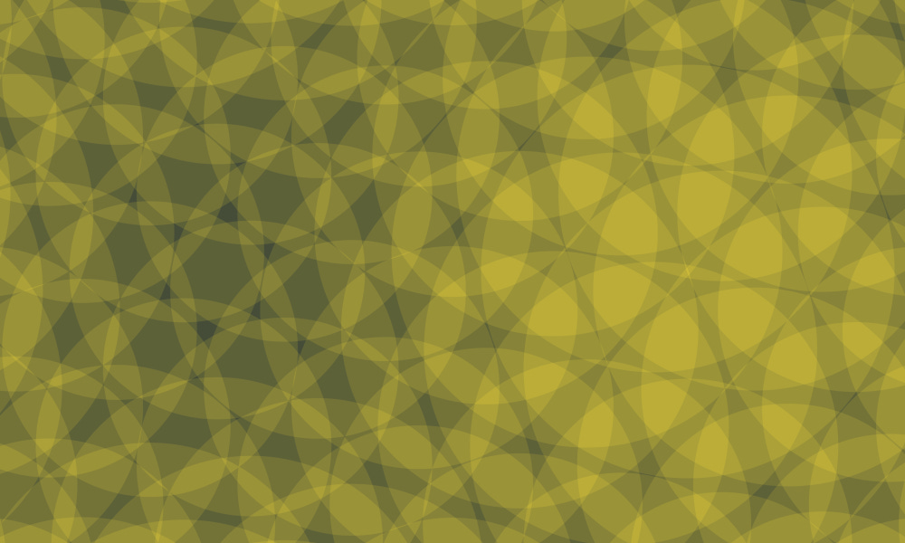 Abstract pattern of overlapping translucent mustard-coloured dots