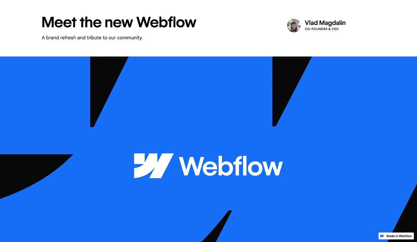 nouveau branding webflow