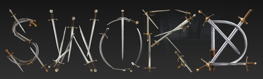 AI generated letters for sword