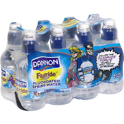 Dannon Fluoride To Go Water, Fluoridated Spring | Spring | Riesbeck