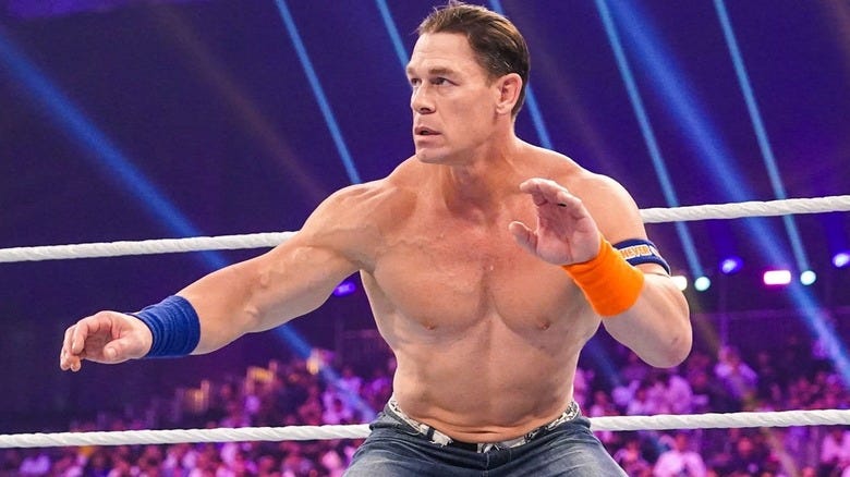 John Cena prepares for a fight