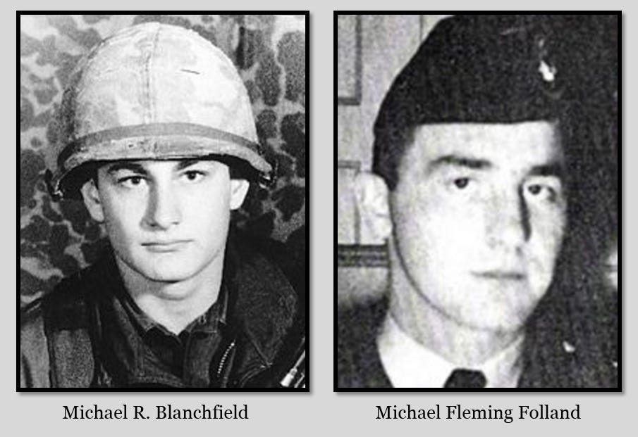 Side-by-side headshots of Blanchfield and Folland.