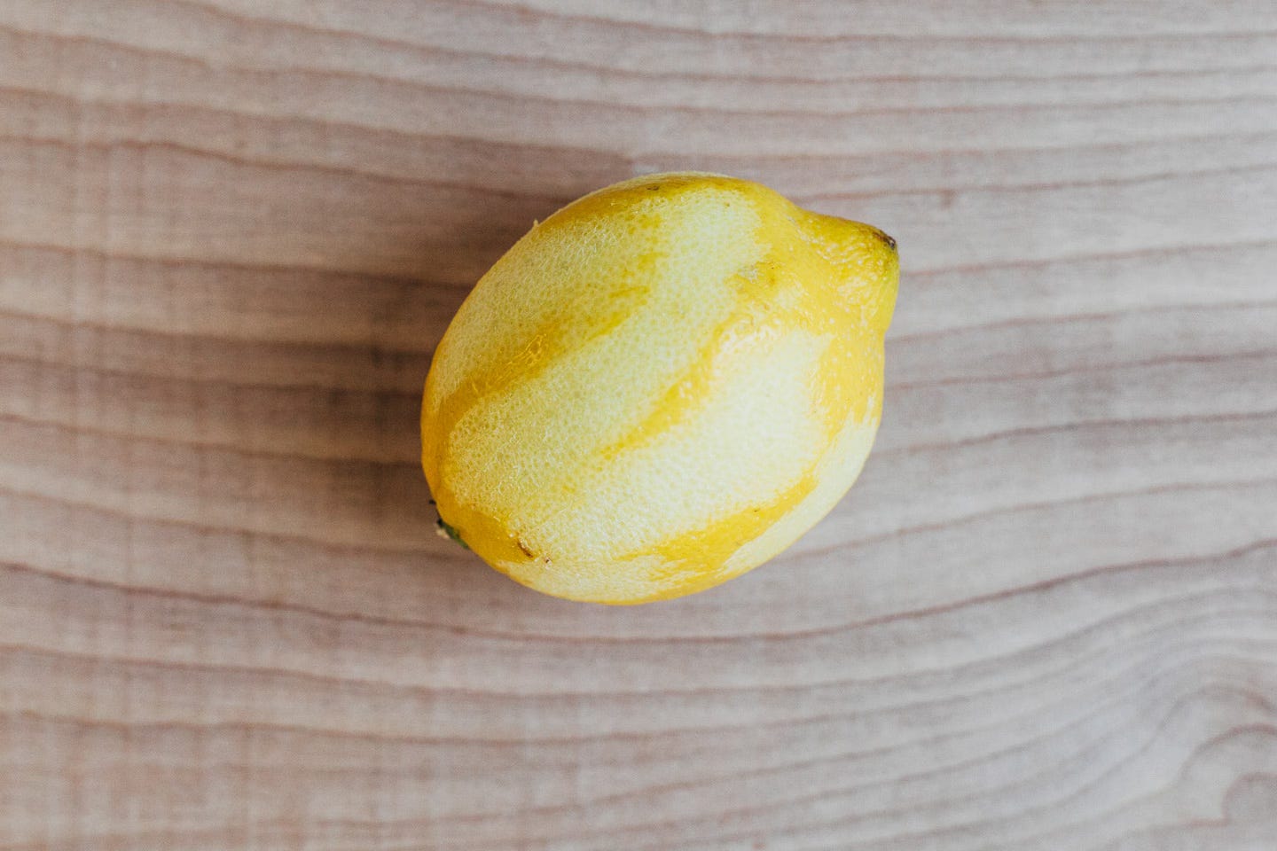 A zested lemon