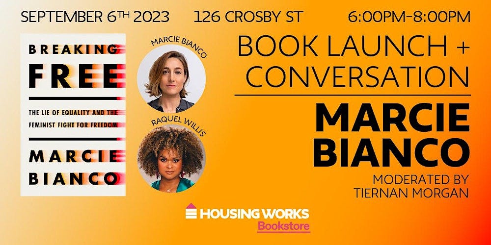 Book Launch + Conversation: Marcie Bianco | Breaking Free Tickets, Wed, Sep  6, 2023 at 6:00 PM | Eventbrite