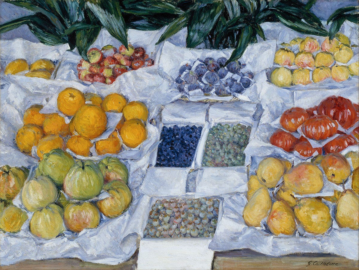 File:Gustave Caillebotte - Fruit Displayed on a Stand - Google Art  Project.jpg - Wikimedia Commons