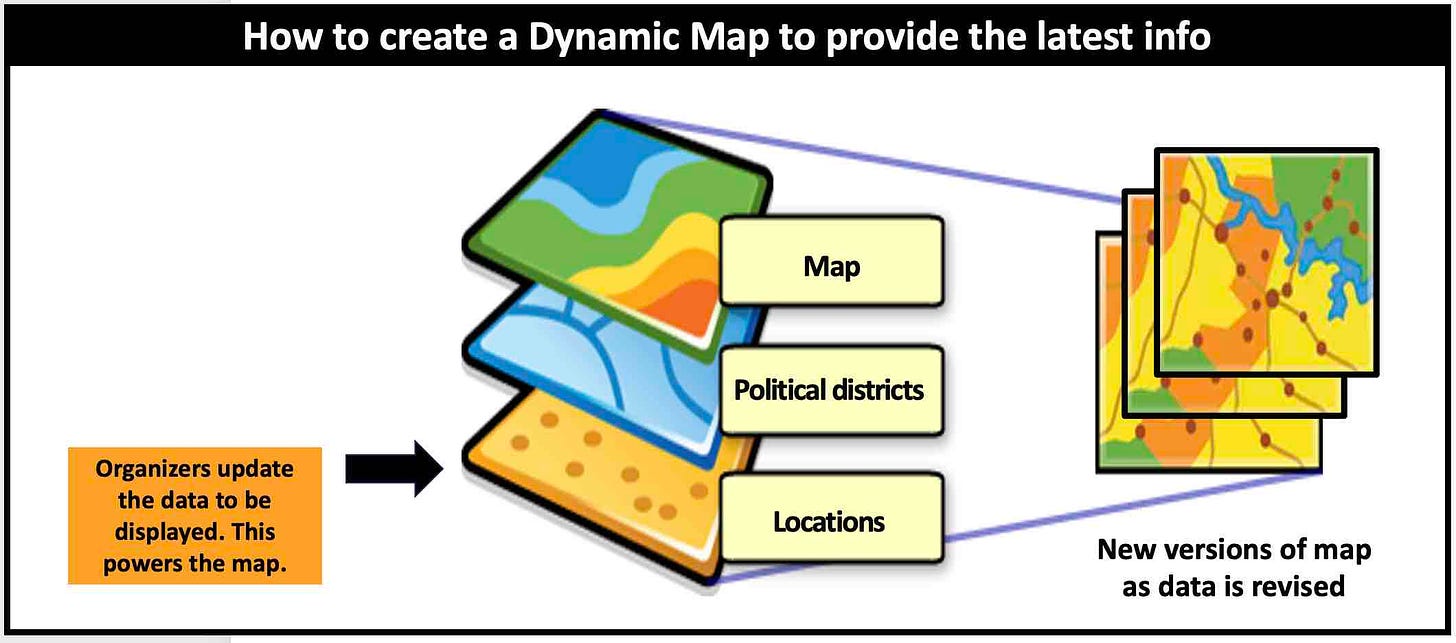 How to create a dynmaic map