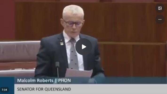 Australian Senator Malcolm Roberts completely Destroys the Covid-19 Propaganda Machine