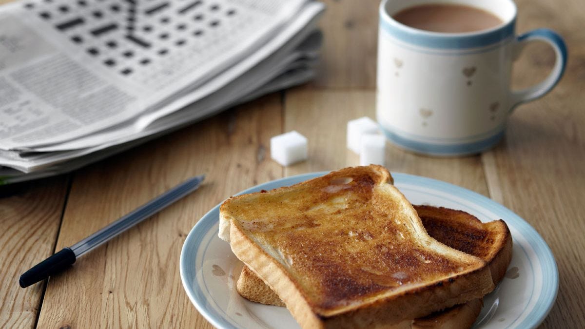 Great British tradition of tea and toast on the decline as we scoff more  pizzas and chips - Mirror Online