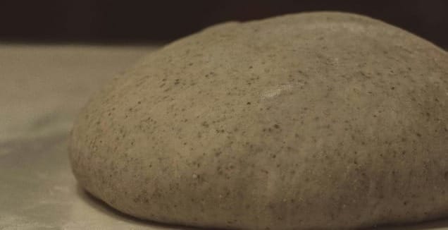 a close up of a rock on a table