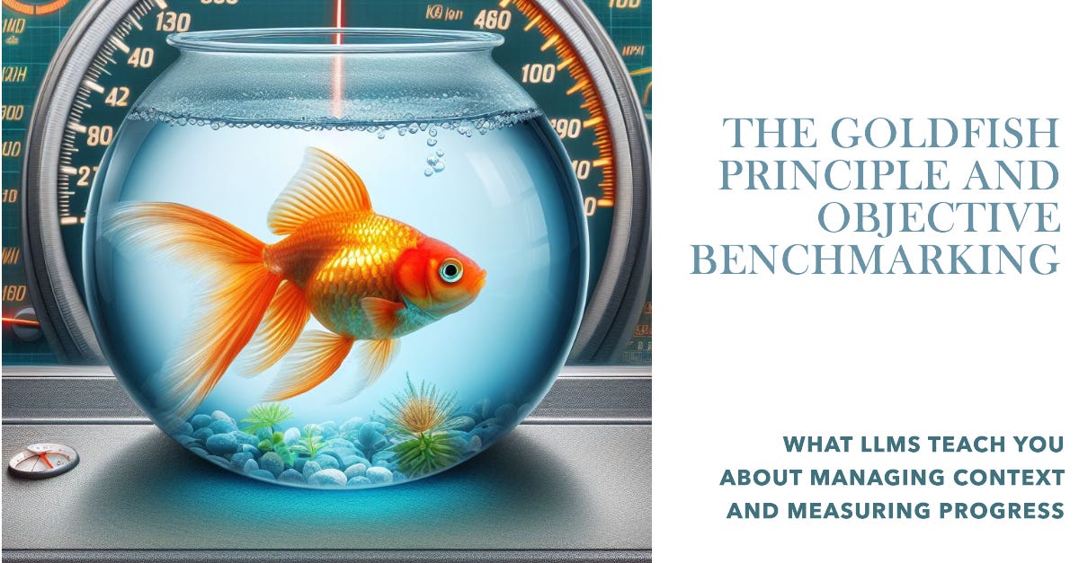 The Goldfish Principle and Objective Benchmarking