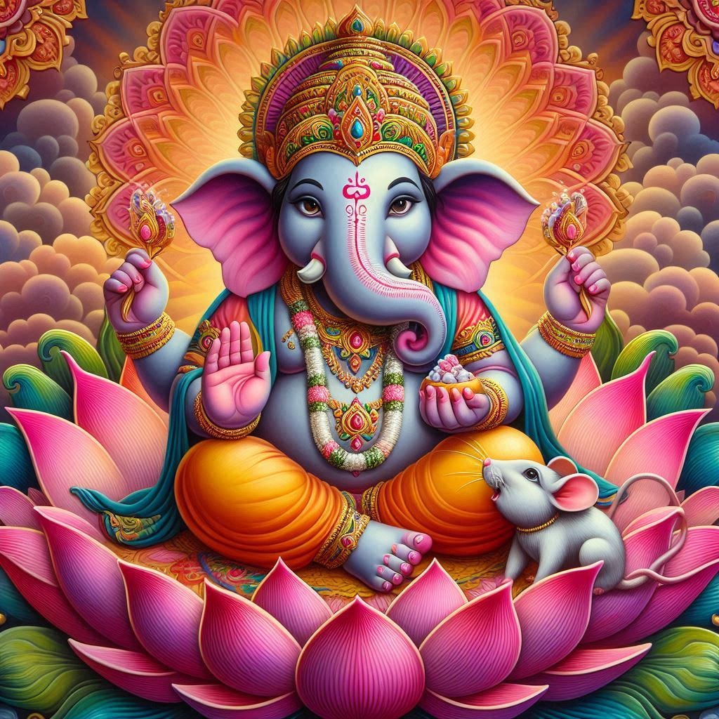 Ganesha with mouse