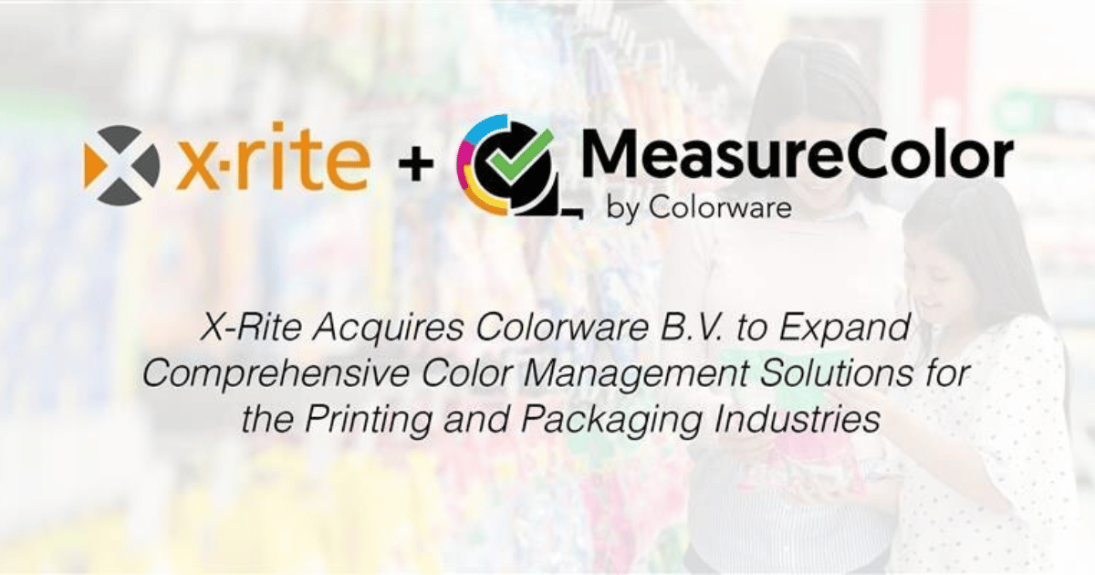 X-Rite Expands the Color Frontier with Colorware Acquisition