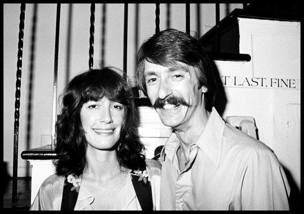 Eve Babitz and Paul Ruscha. 1976. photo by Elisa Leonelli 