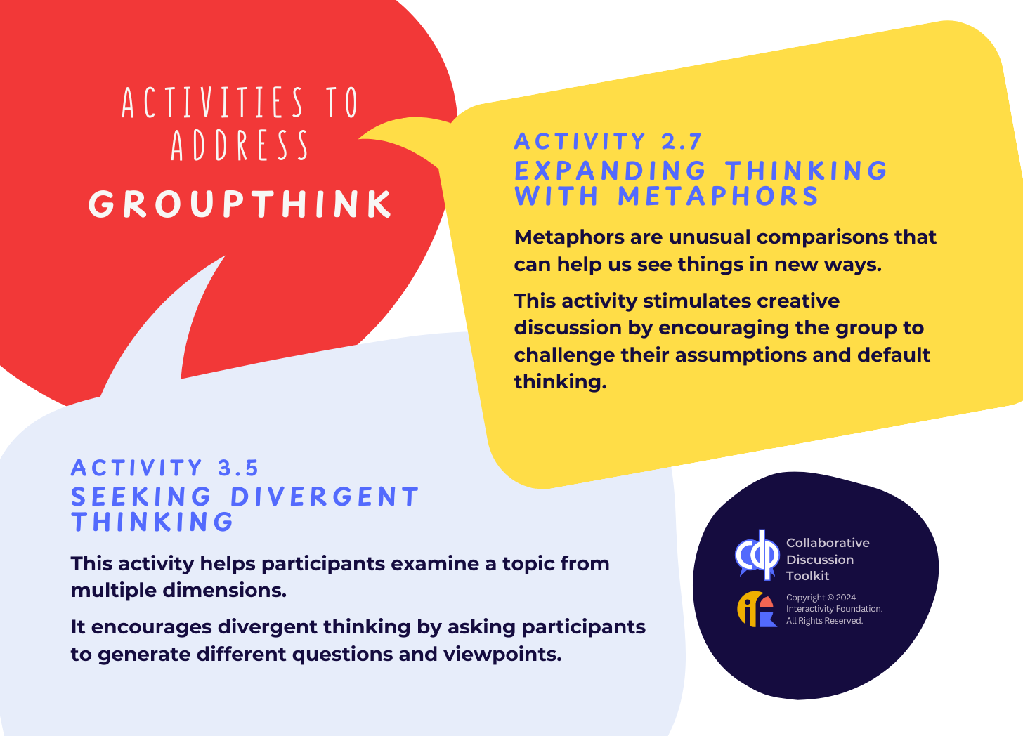 Activities to Address Groupthink