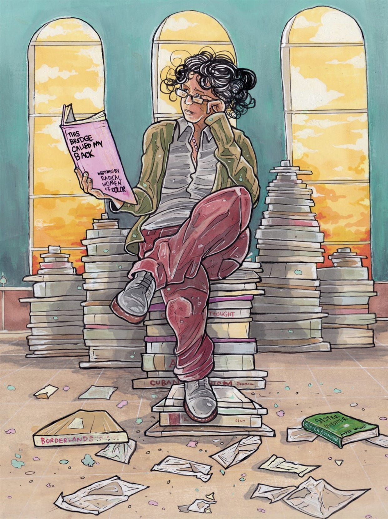 Comparative Tarot — The Teacher. Art by Cristy C. Road, from Next...