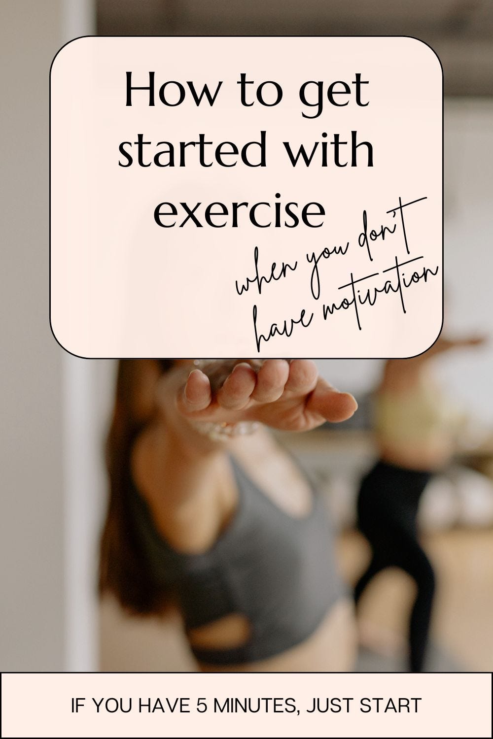 how to get started exercising - woman doing yoga