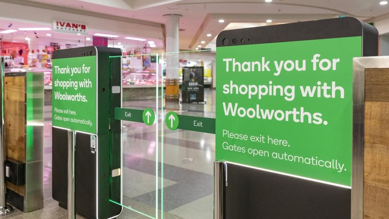 Woolworths has trialled automatic gates in certain stores. Picture: Supplied