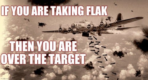 B-17 taking flak over the target Meme Generator - Imgflip