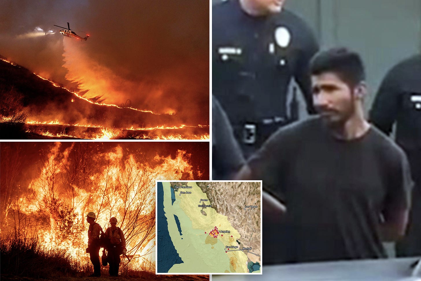 Homeless man with 'flamethrower' busted on suspicion of arson near LA's  Kenneth Fire after residents detain him