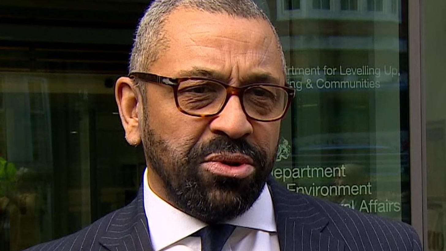 James Cleverly has moved from the post of foreign secretary into the role  as the cabinet member in charge of home affairs.