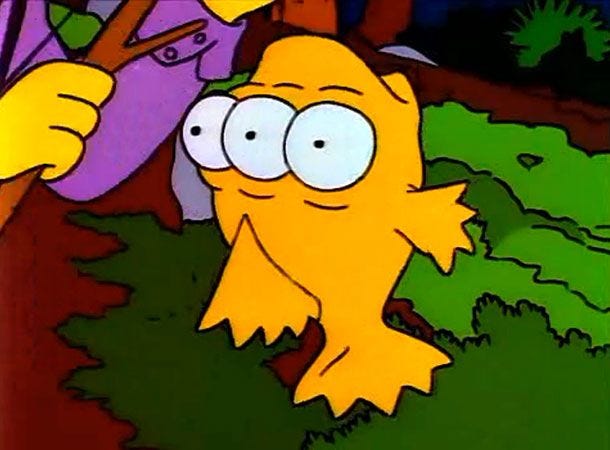 Blinky the Three-Eyed Fish/Simpsons Writers' 10 Favorite Obscure ...