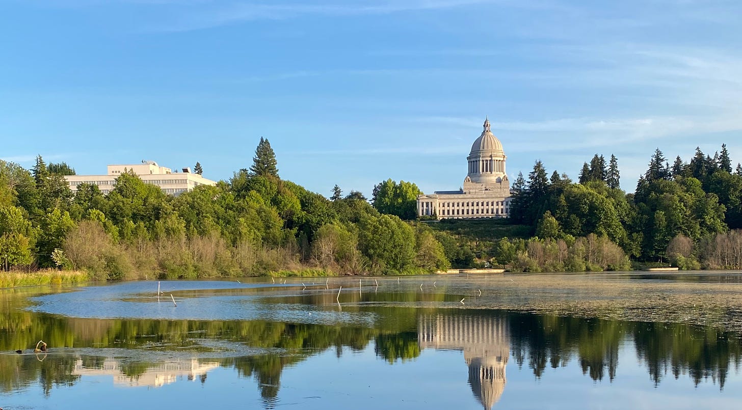 An image of the Washington State Capitol building
