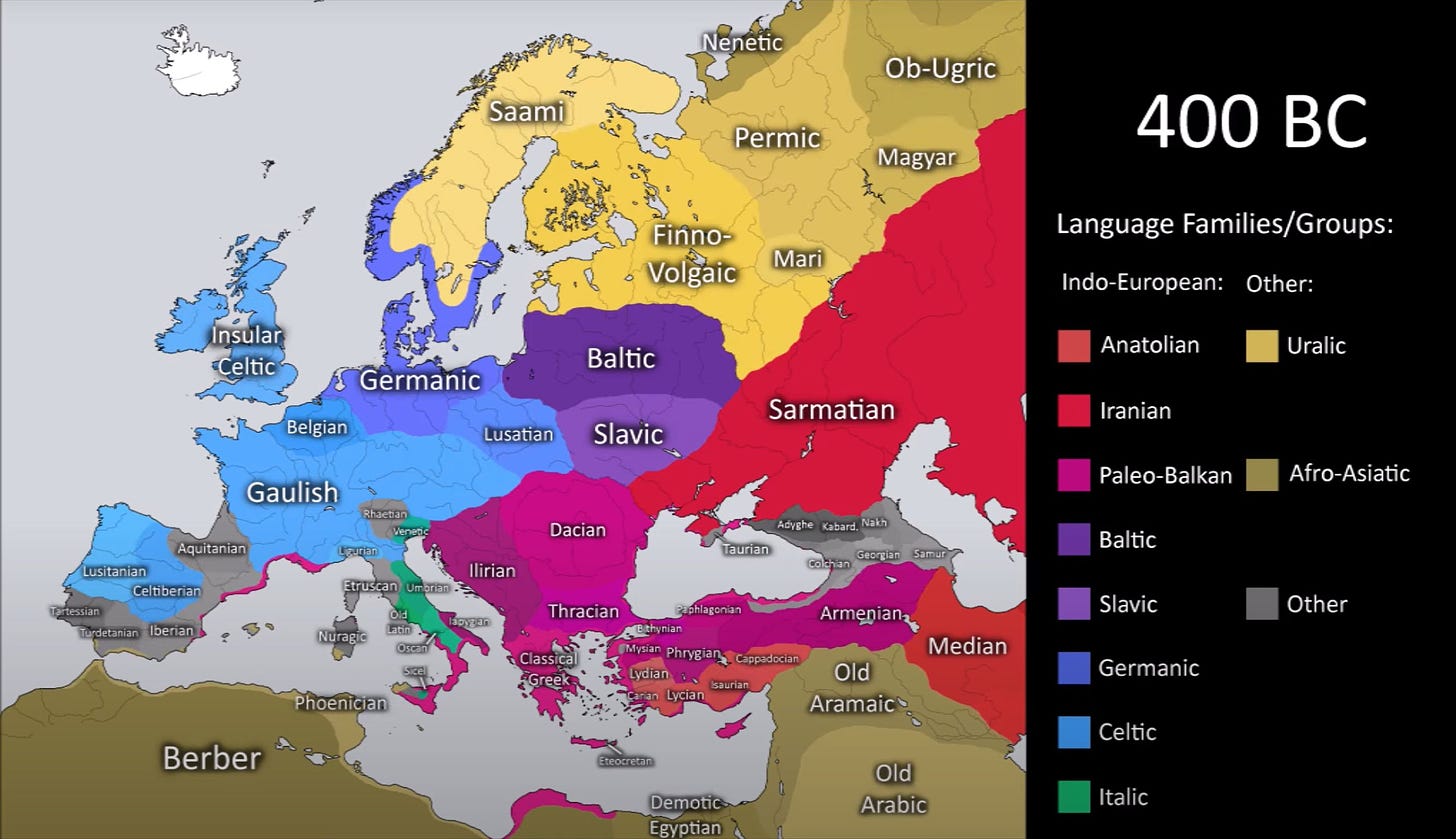 History of Languages in Europe and Adjacent Regions : r/MapPorn