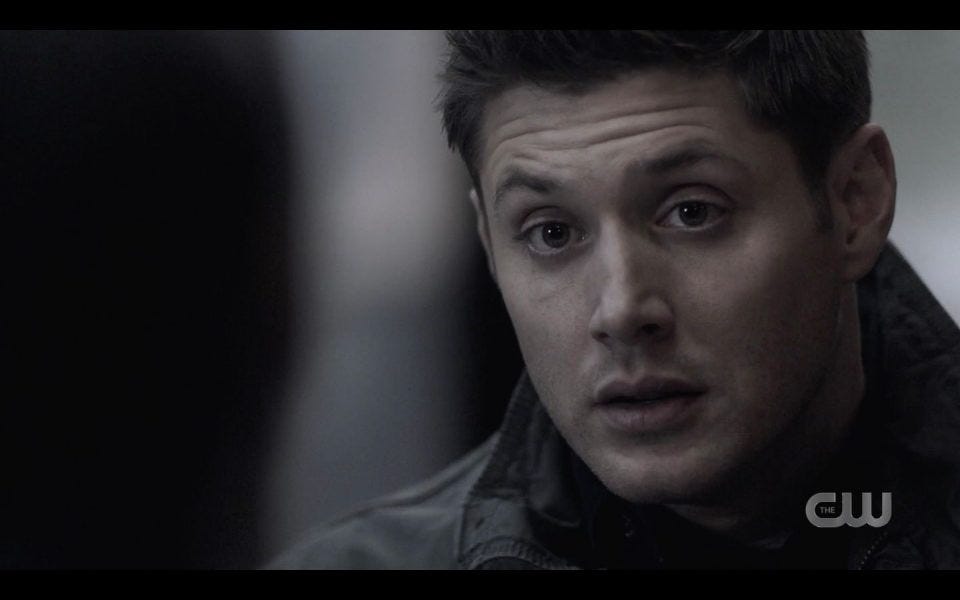 Dean reacts to Billie telling him Sam and he are destruction of God SPN