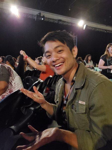 Osric Chau at Supernatural final Comic Con panel 2019