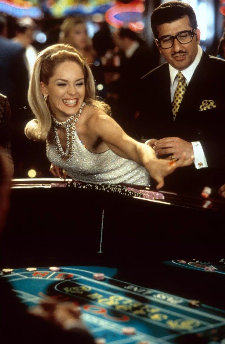 Sharon Stone in Scorsese's Casino [1995]. Nominated by @D_Leatherdyke.