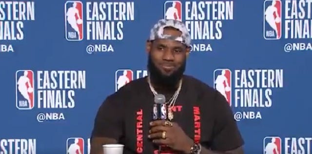 LeBron James Is Flattered By Reporter Who Called Him A 'Clutch Player For  His Entire Career' During Question At Press Conference - BroBible
