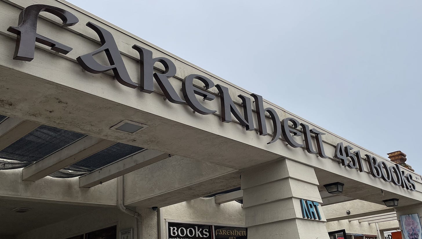 A longtime staple of Carlsbad Village, Farenheit 451 Books, is looking for a new location as the lease will not be renewed. Owner Phil Phillips said the last day is July 15. Steve Puterski photo