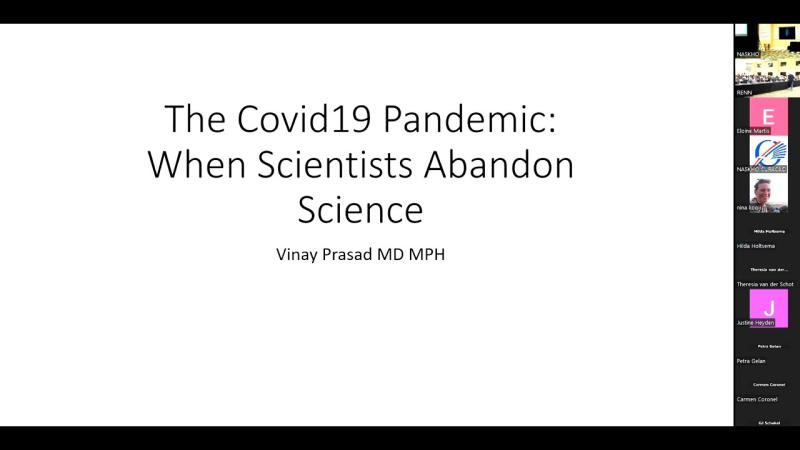 Vinay Prasad presentation keynote: "The Covid19 Pandemic: When Scientists Abandon Science" [by not plugging kids full of pathogens]