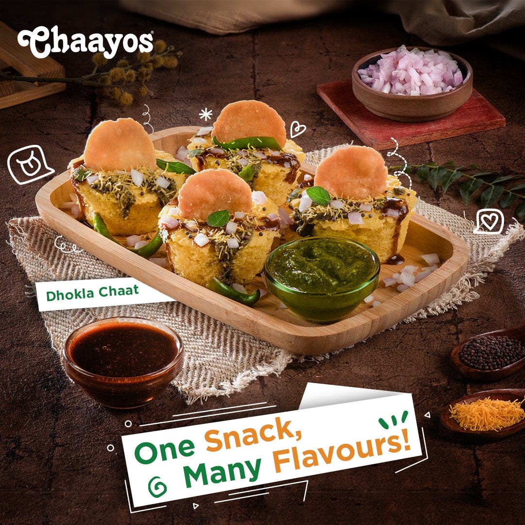 Chaayos on X: "Why give your cravings dhoka, when you can give them dhokla?  Order Dhokla Chaat from Chaayos today and enjoy a delicious #BaarishBreak.  💚☔🌧️ #chaayos #dhokla #dhoklachaat #snacks #chaisnacks #chainaashta #