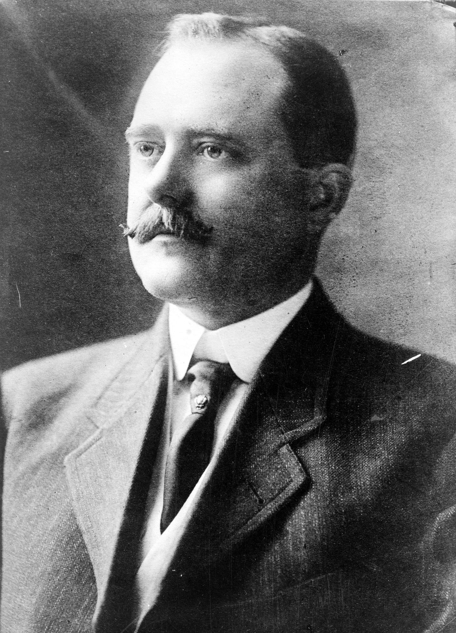 Man with mustache photo portrait